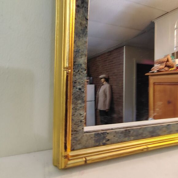 Gold Framed Wall Mirror - Picture 3 of 7